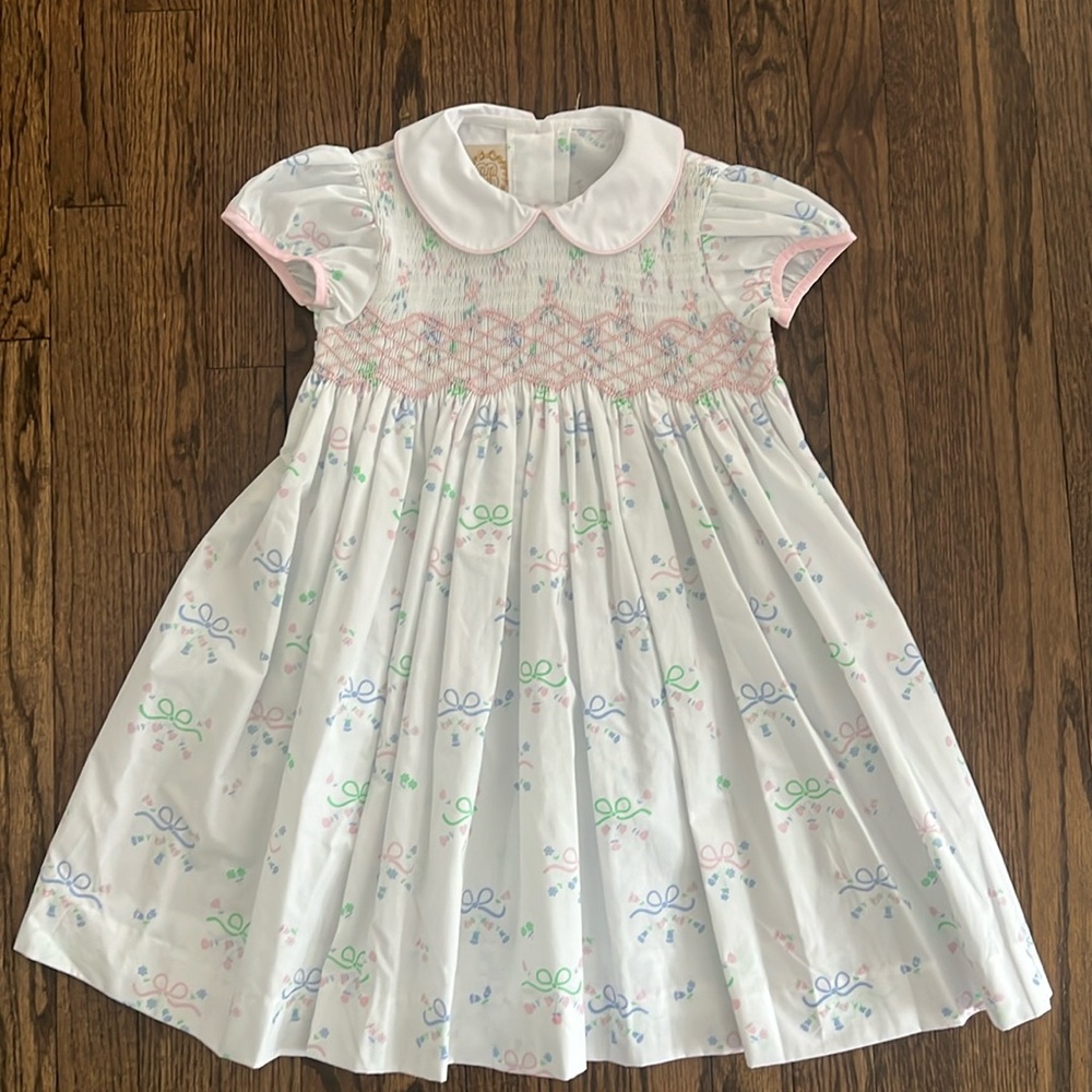 The Beaufort Bonnet Smocked Bows Dress